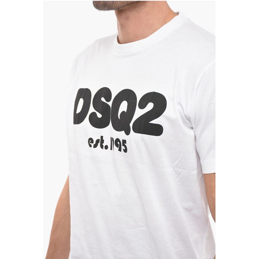 Dsquared² Crew Neck Cool Fit T-Shirt with Printed Logo