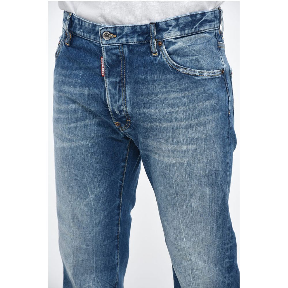 Dsquared² Bob Fit Bootcut Dèlavè Denims 30cm
