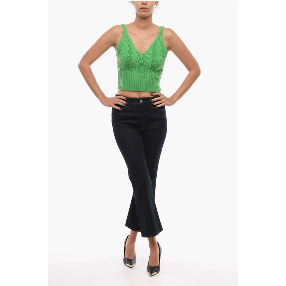 Samsoe Samsoe V-Neck Knitted KAYA Crop Top