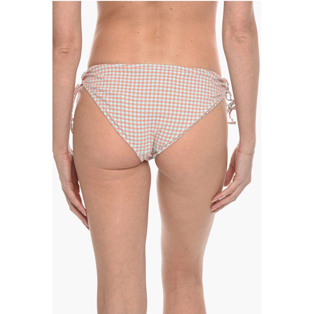 Samsoe Samsoe Gingham Checked FILIPPA Tie-Side Bikini Bottom