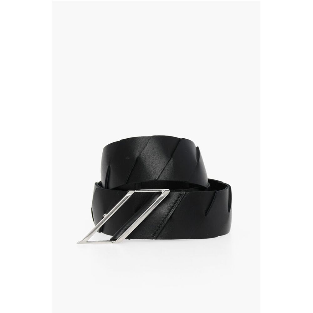 Bottega Veneta Calfskin FRENCH Belt with Decorative Buckle