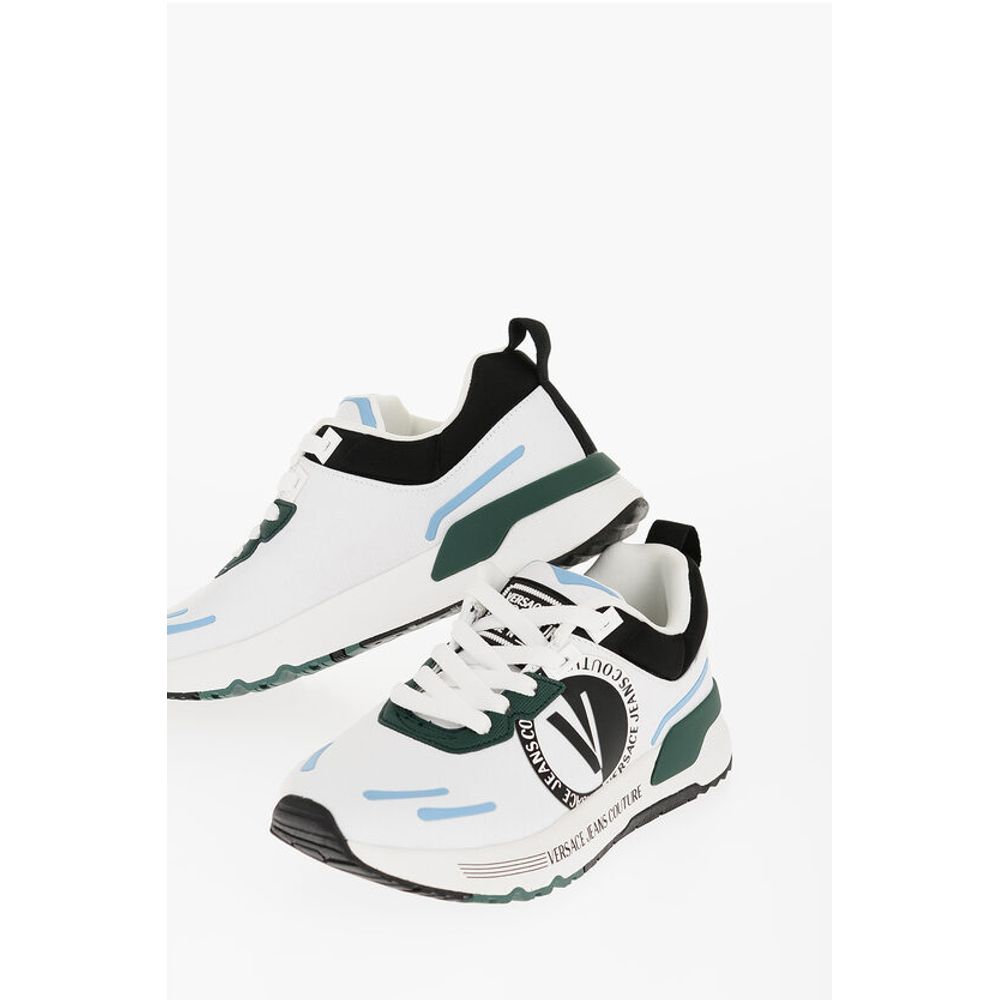 Versace JEANS COUTURE Fabric DYNAMIC Low Top Sneakers with Contrasti