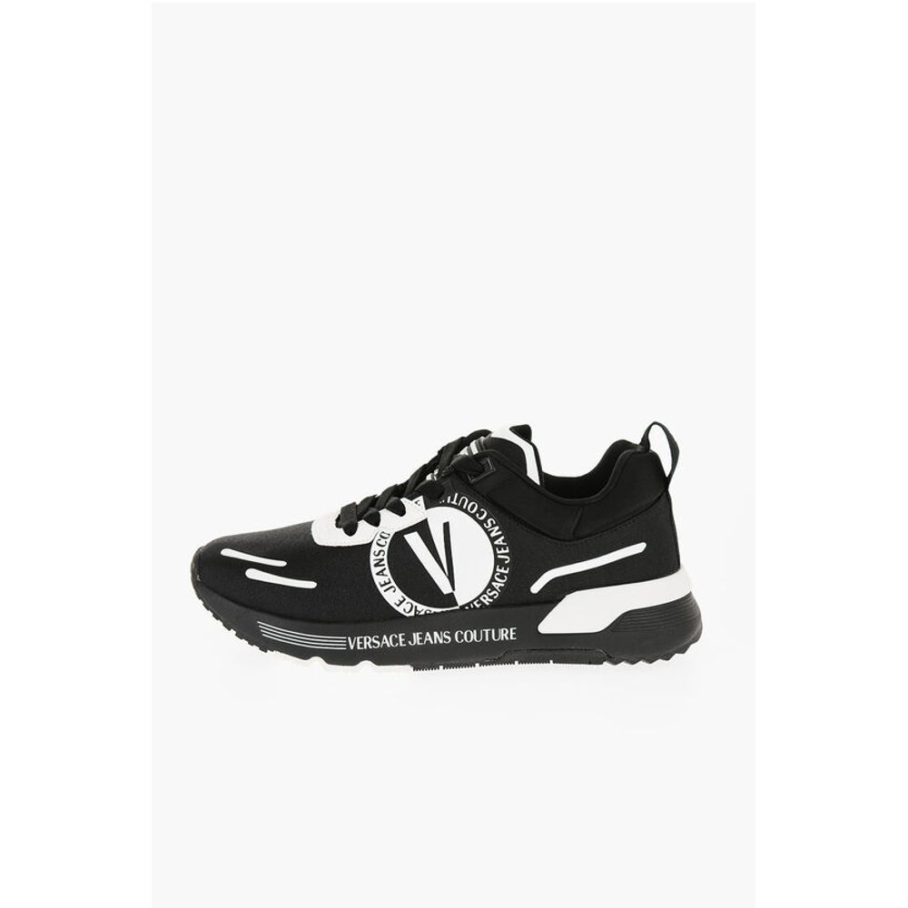Versace JEANS COUTURE Fabric DYNAMIC Low Top Sneakers with Contrasti