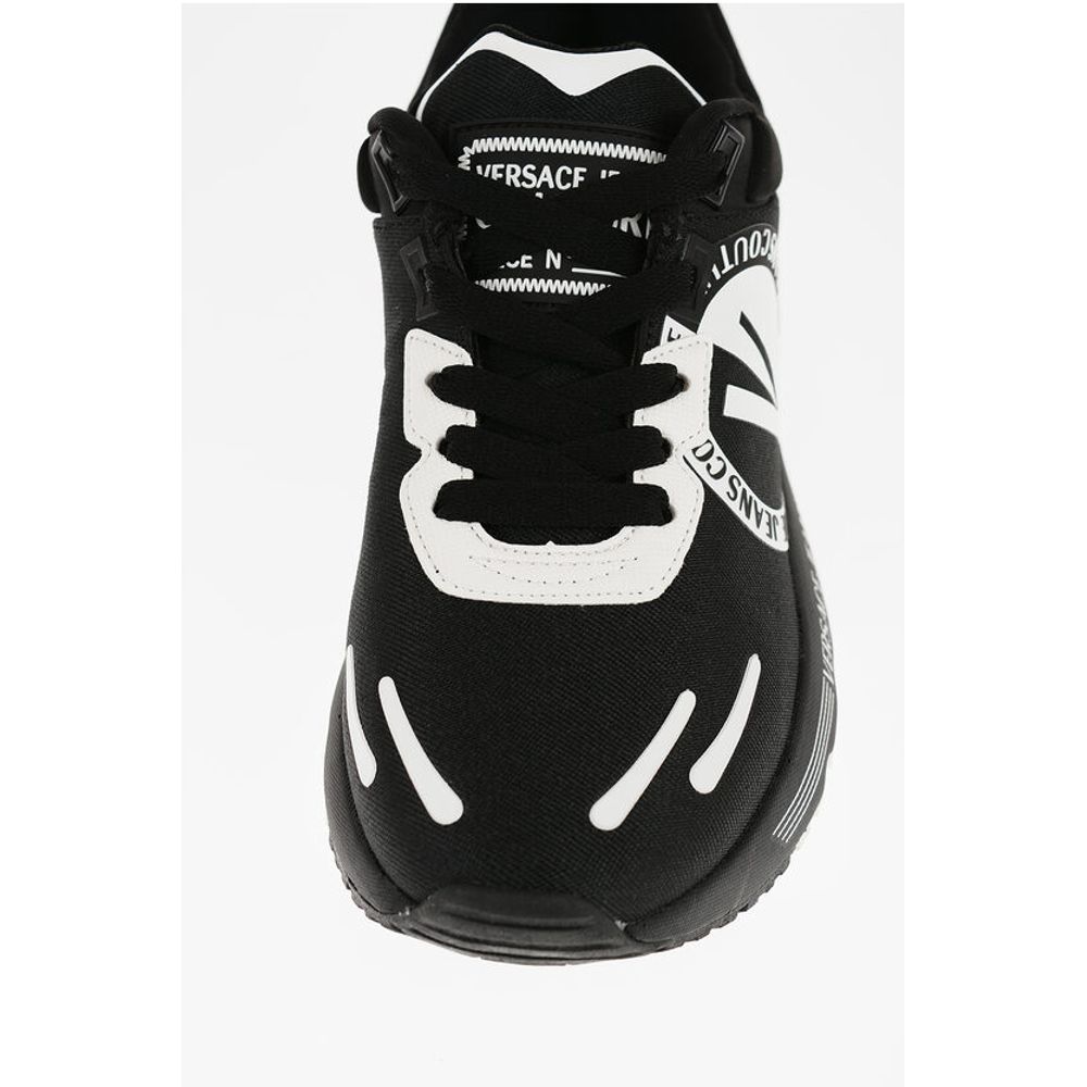 Versace JEANS COUTURE Fabric DYNAMIC Low Top Sneakers with Contrasti