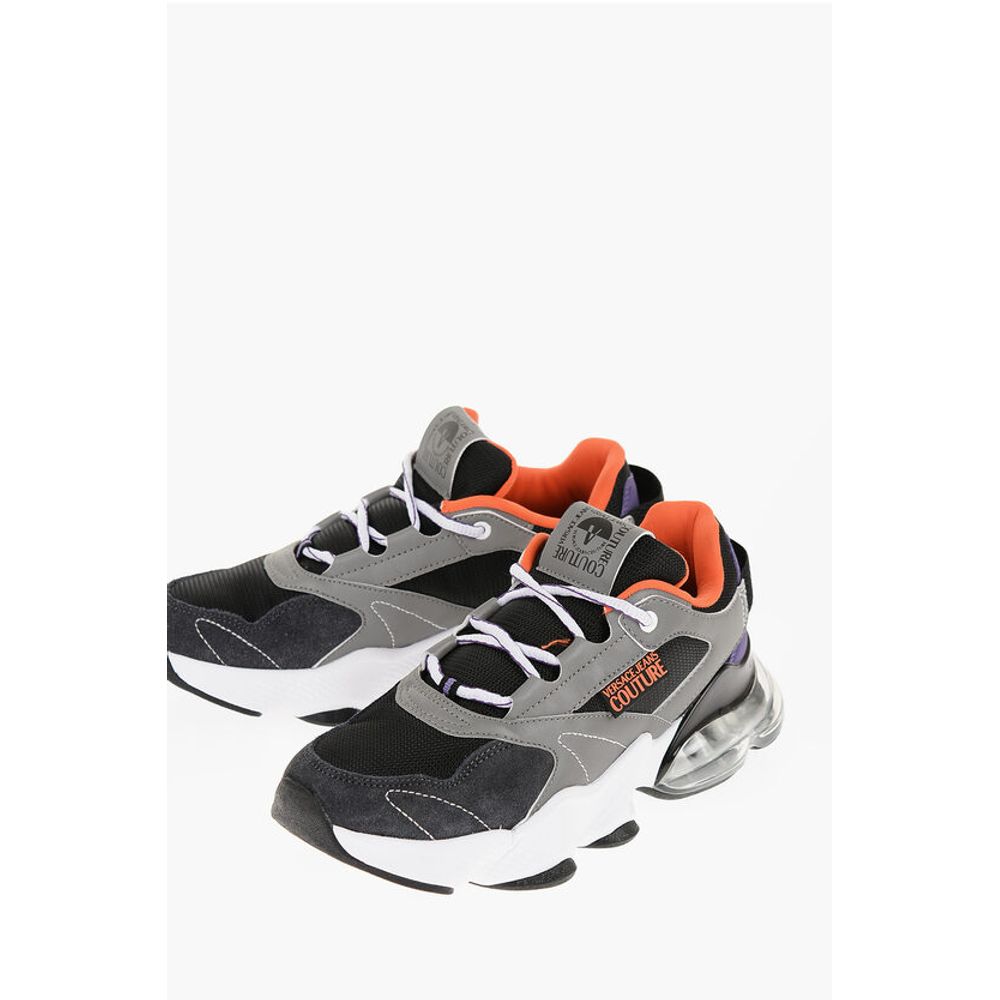 Versace JEANS COUTURE Fabric NOMO Sneakers with Suede Trims and Air