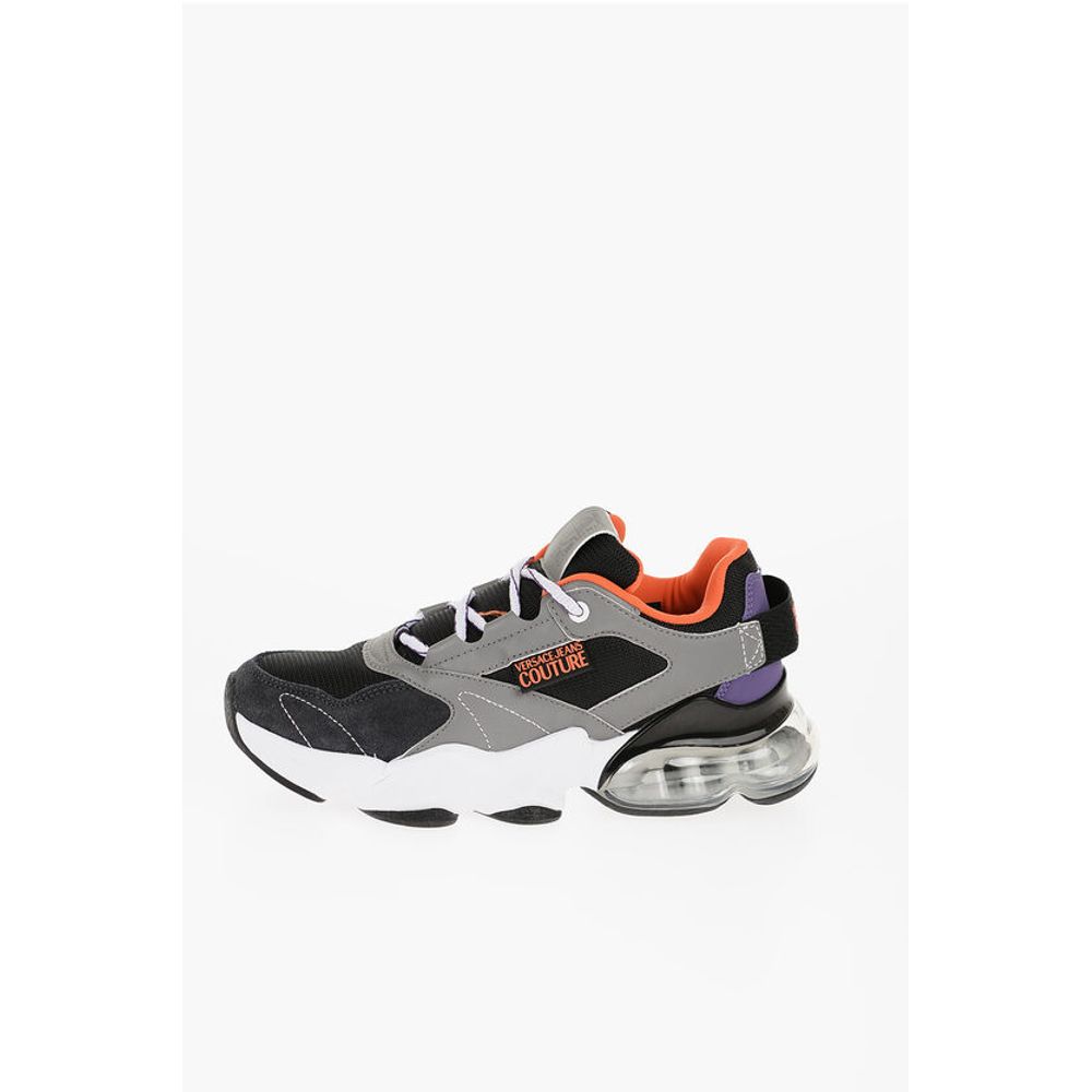 Versace JEANS COUTURE Fabric NOMO Sneakers with Suede Trims and Air