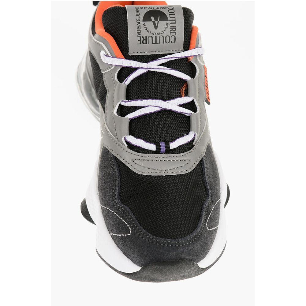 Versace JEANS COUTURE Fabric NOMO Sneakers with Suede Trims and Air