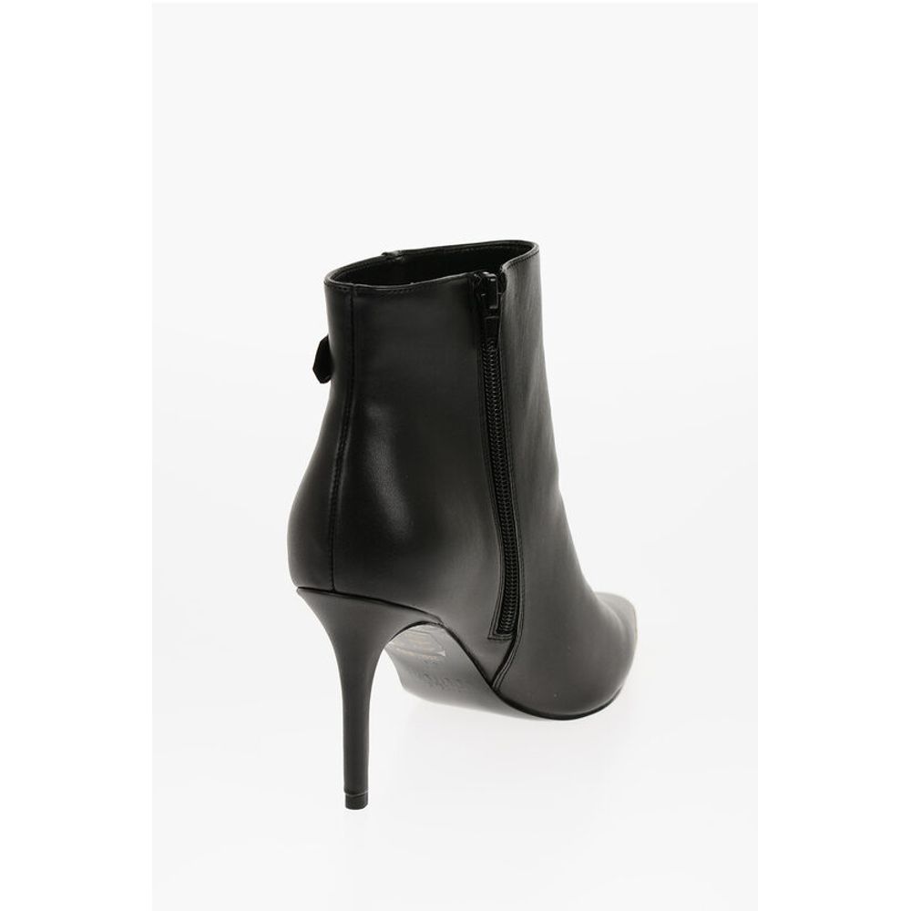 Versace JEANS COUTURE Faux Leather SCARLETT Booties with Side Zip an