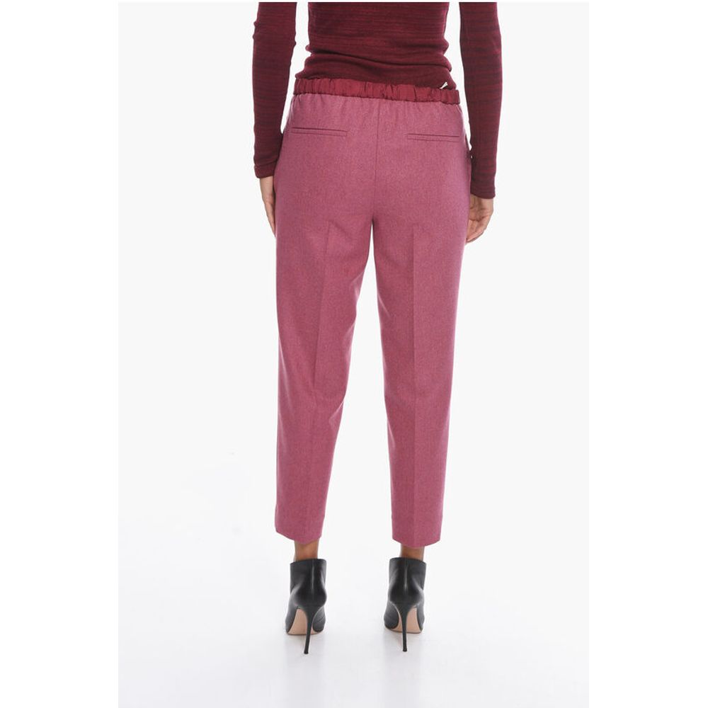 Jil Sander Wool Front-pleated Trousers with Drawstring