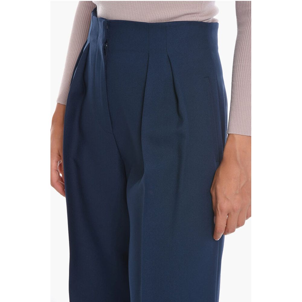 Super Blond Double-pleated Straight Fit Pants