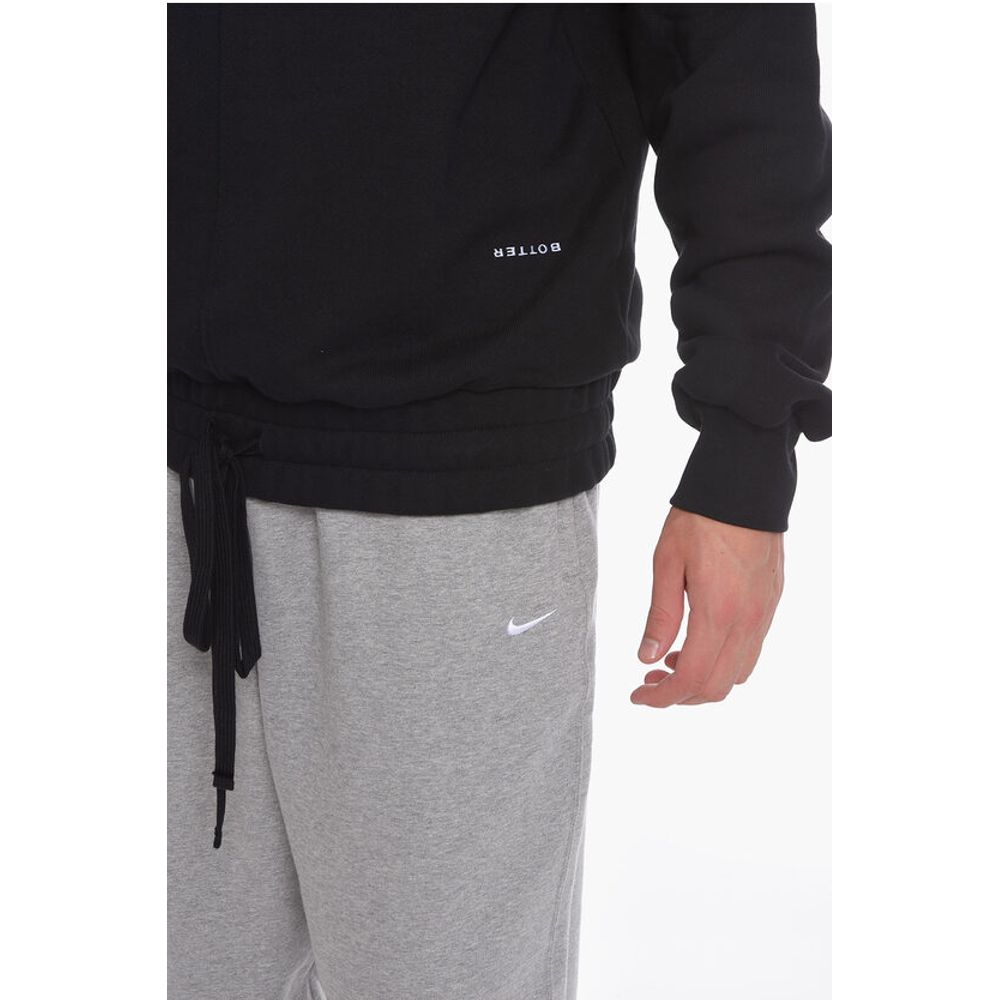 Botter Brushed Cotton Crew-neck Sweatshirt with Elastic Hem