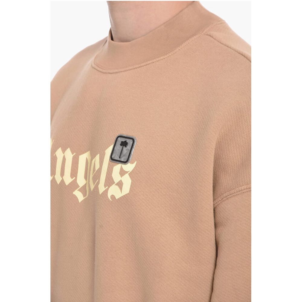 Palm Angels Crew Neck PXP PALM Brushed Cotton Sweatshirt