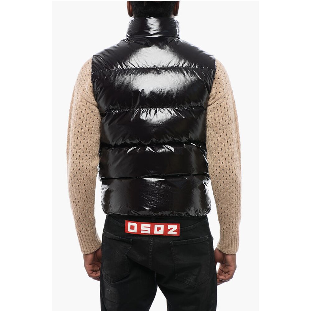 Dsquared² Nylon Down Vest Jacket with Logo
