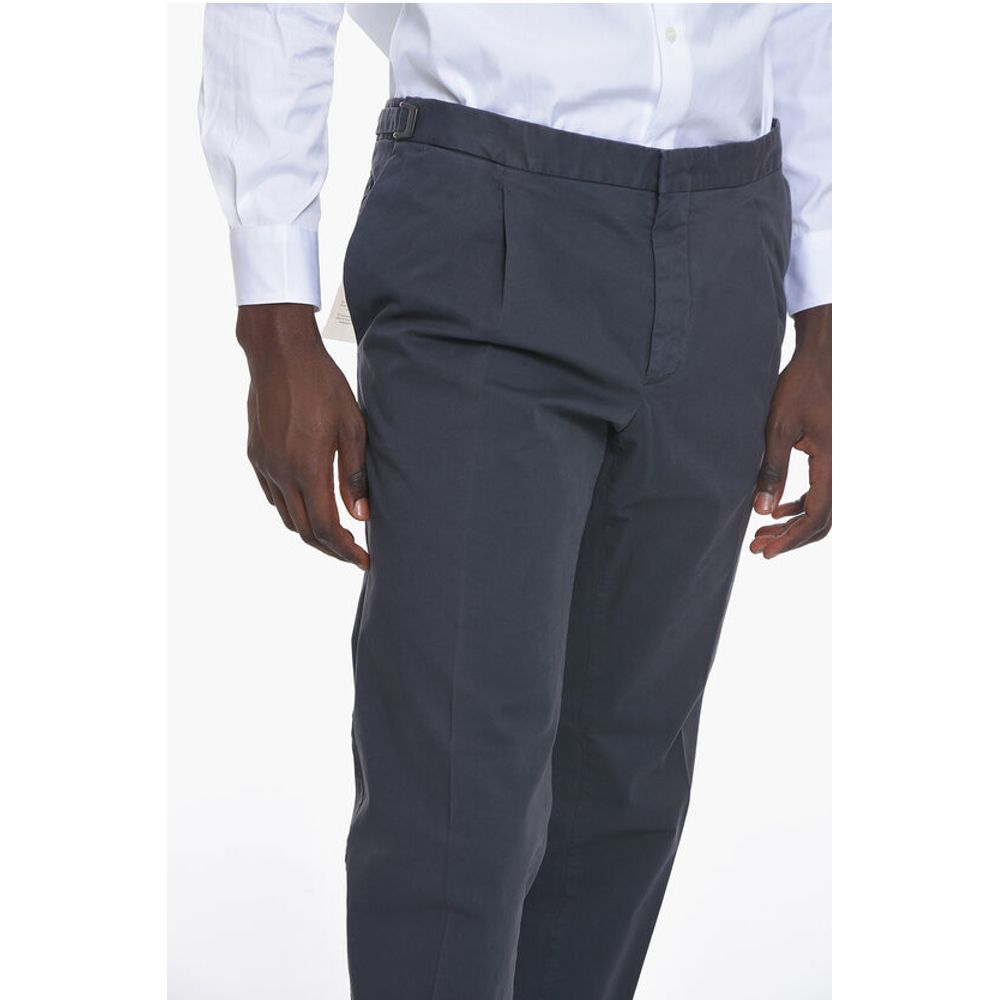 Corneliani ID Stretchy-cotton Chino Pants with Adjustable Waist
