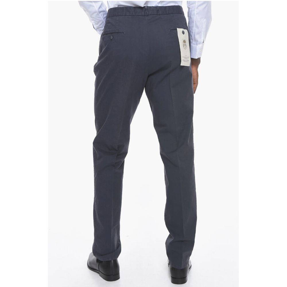 Corneliani ID Stretchy-cotton Chino Pants with Adjustable Waist
