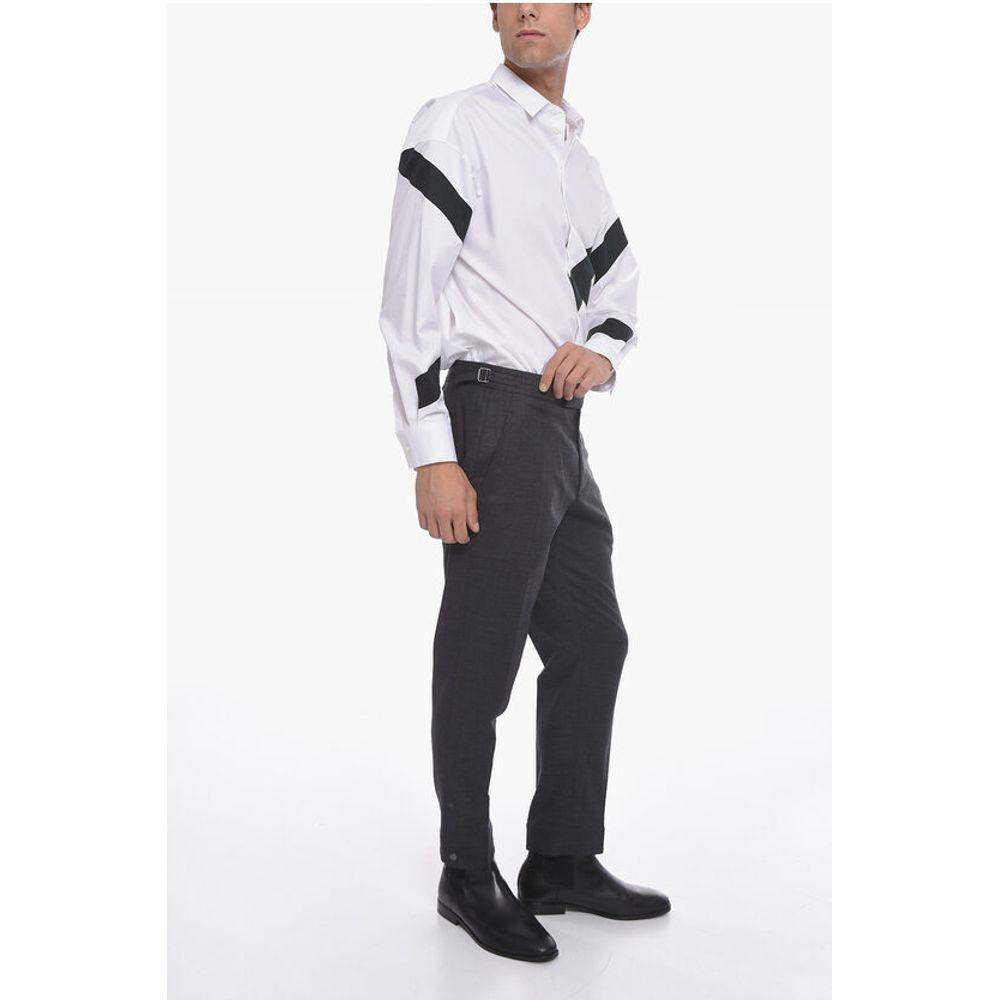 Neil Barrett Slim-fit Trousers with Buckles and Buttons at the Hem