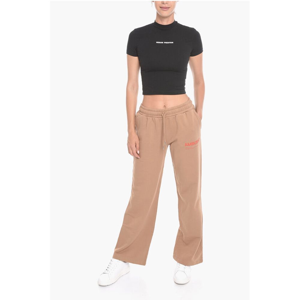 Ambush Wide-leg WORKSHOP Joggers with Logo Print