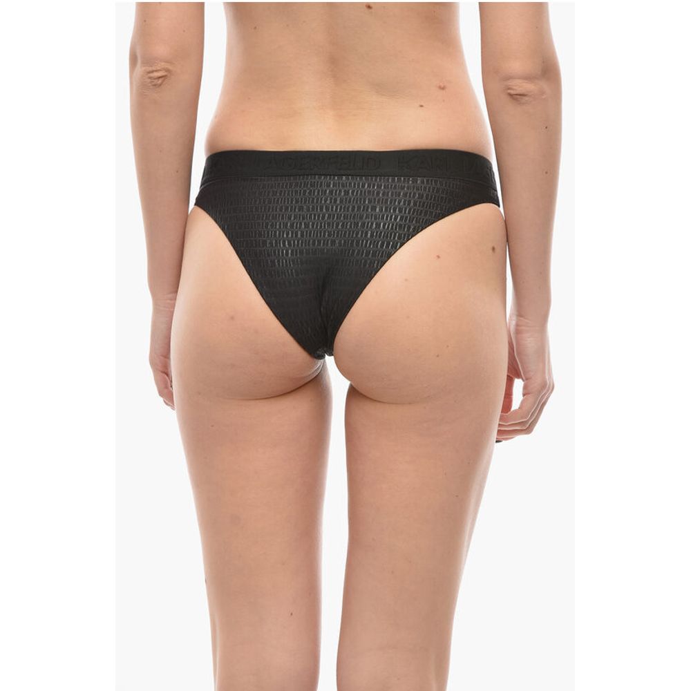 Karl Lagerfeld All-Over Motif Bikini Bottom