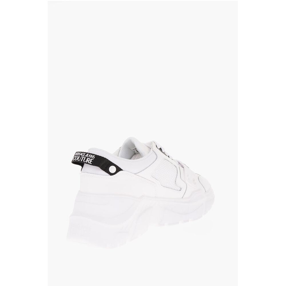 Versace JEANS COUTURE Leather and Fabric SPEEDTRACK Sneakers with Me