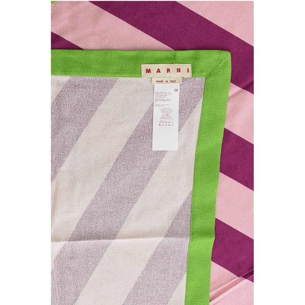 Marni Striped Towel with Embroidery Logo