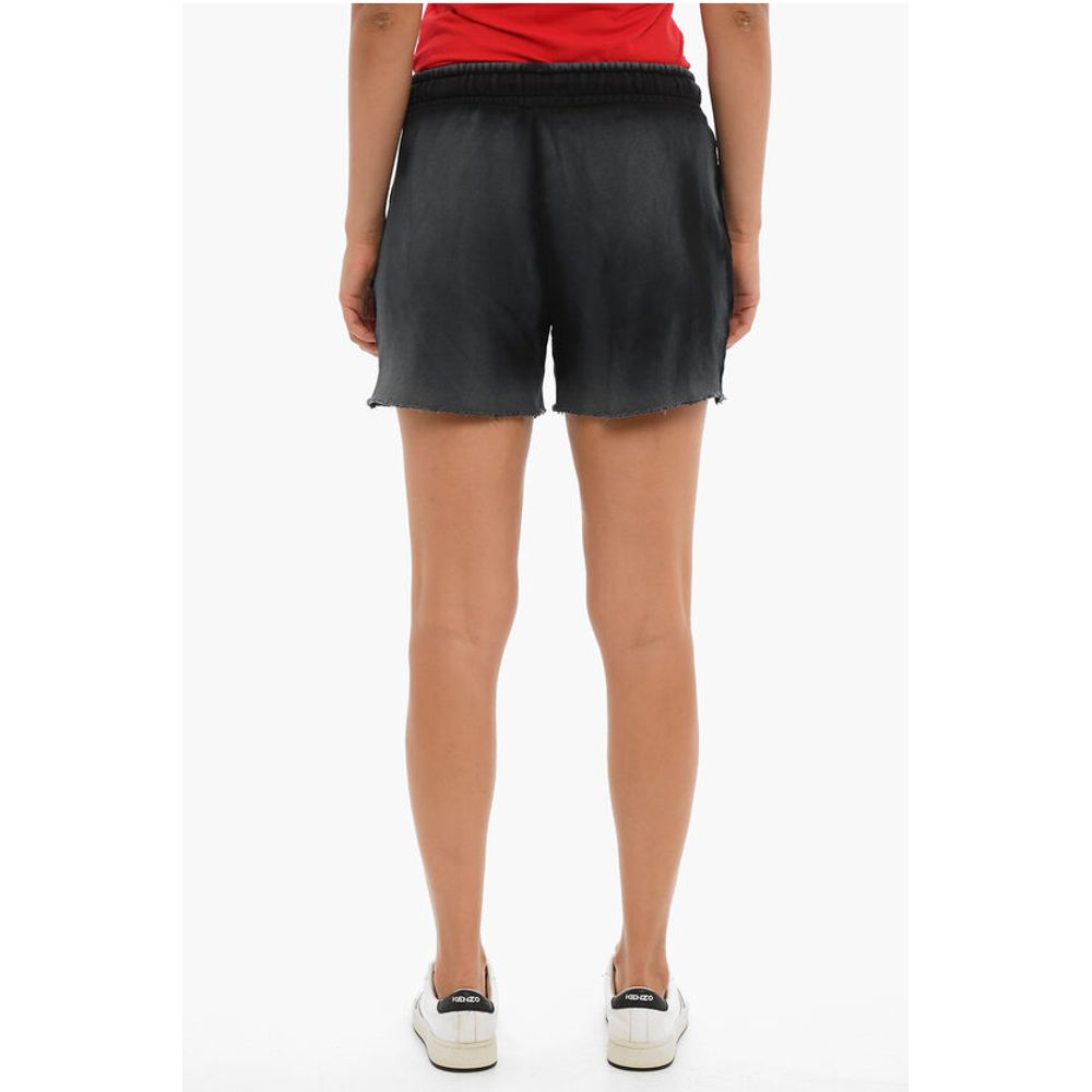 Cotton Citizen Brushed Cotton Shorts With Raw Cut Bottom