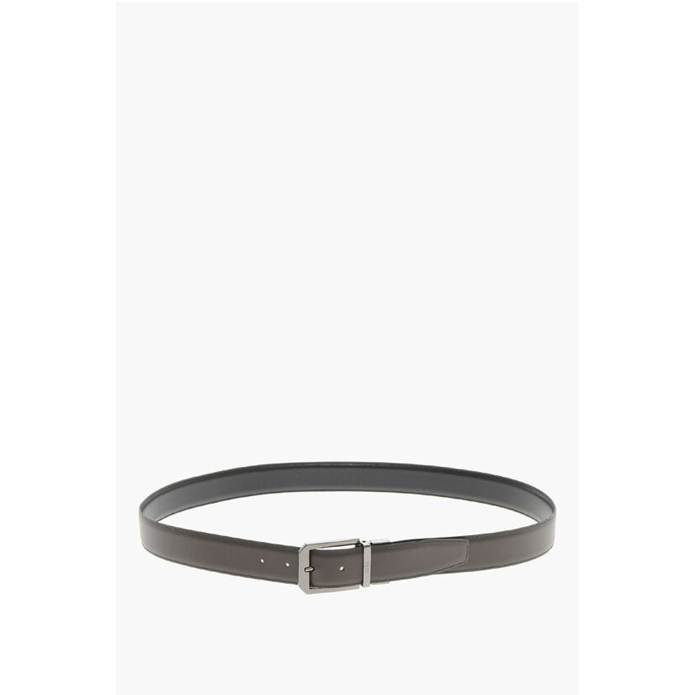 Ermenegildo Zegna Metal Buckle Leather Belt