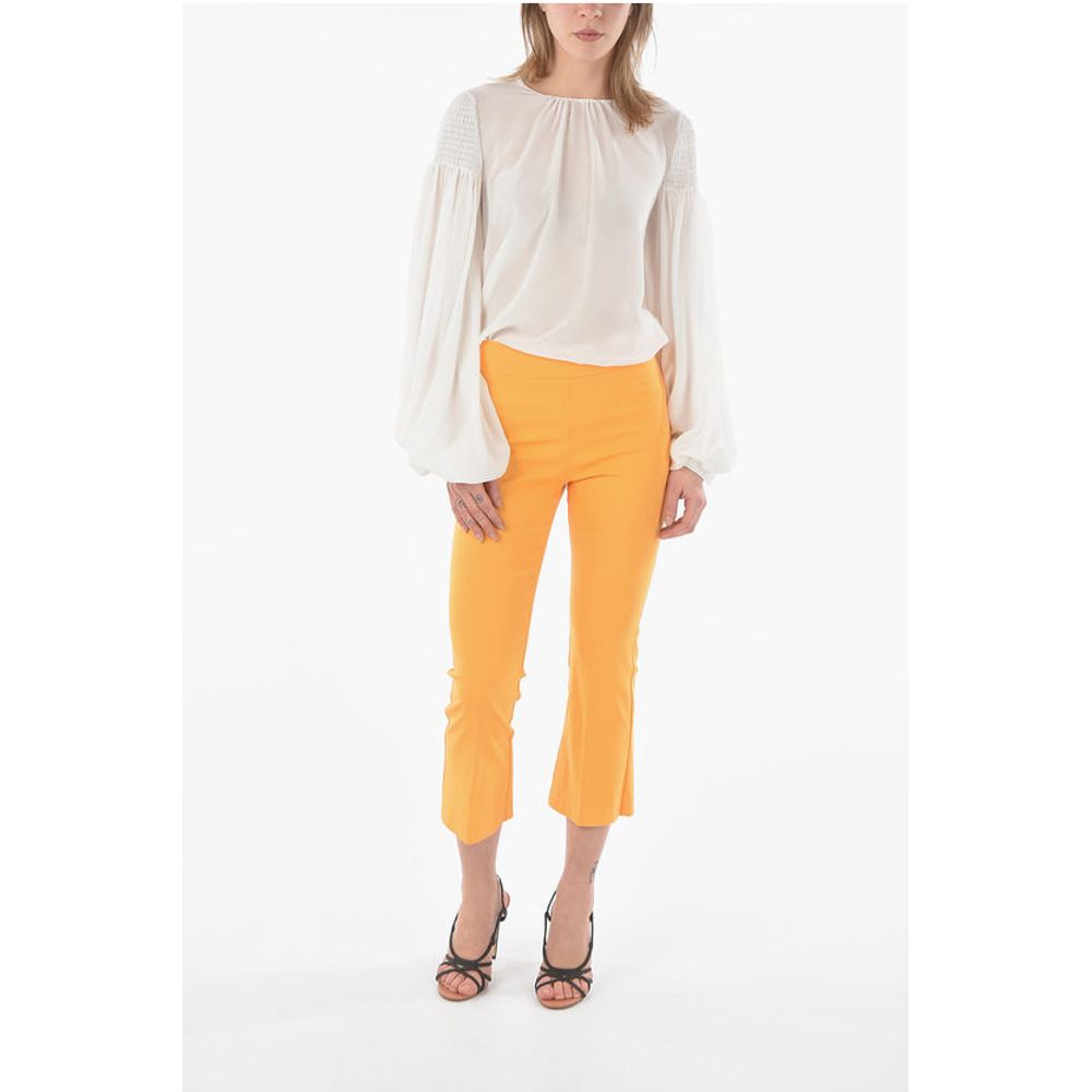 Avenue Montaigne Solid Color LEO Cropped Pants