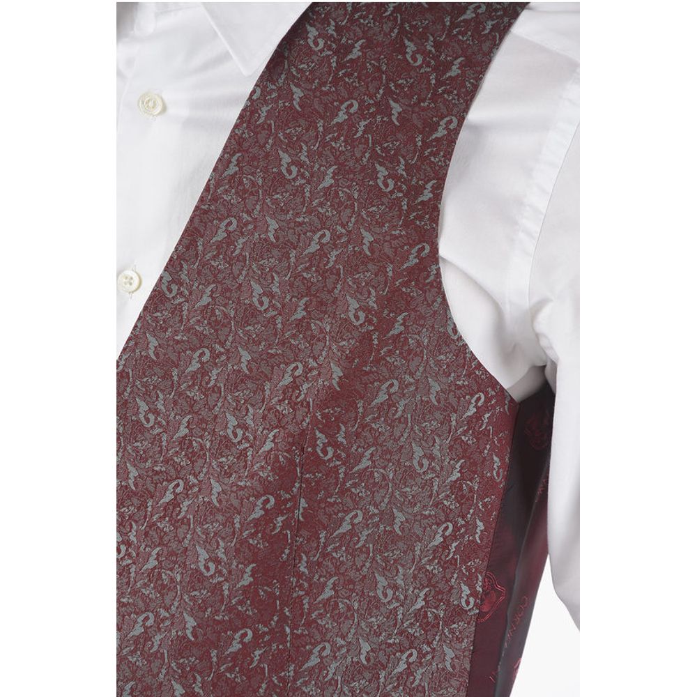 Corneliani Patterned Silk CERIM.ACADEMY Double Breasted Waistcoat