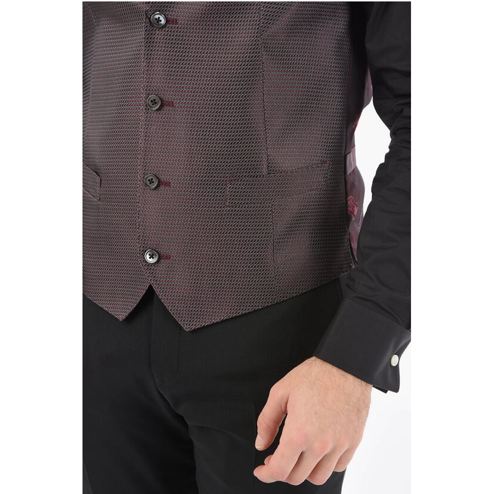 Corneliani Patterned Silk CERIM.ACADEMY Waistcoat