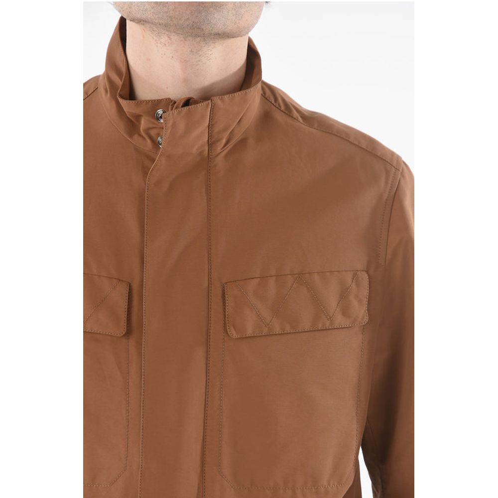 Corneliani Cotton Blend WALT Utility Jacket with Hidden Closure