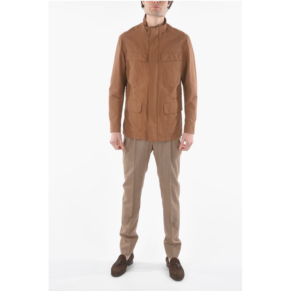 Corneliani Cotton Blend WALT Utility Jacket with Hidden Closure