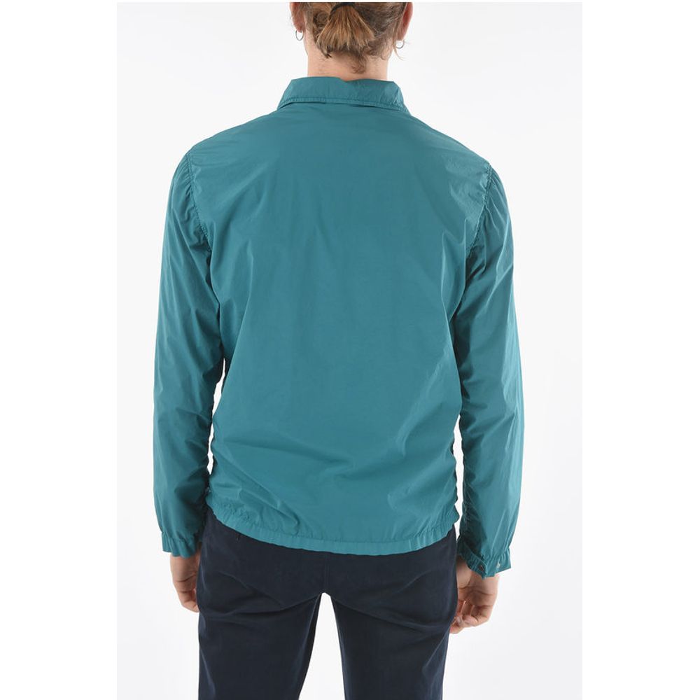Corneliani CC COLLECTION O.WEAR Nylon Stretch HYDRAS Overshirt with Sna