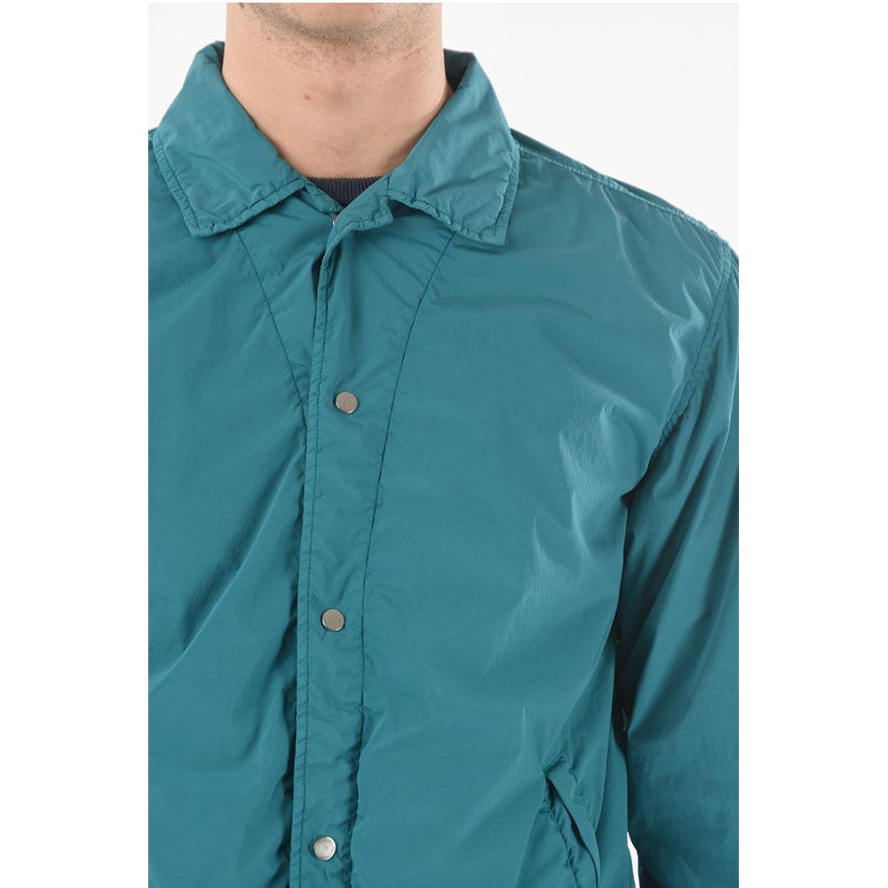 Corneliani CC COLLECTION O.WEAR Nylon Stretch HYDRAS Overshirt with Sna