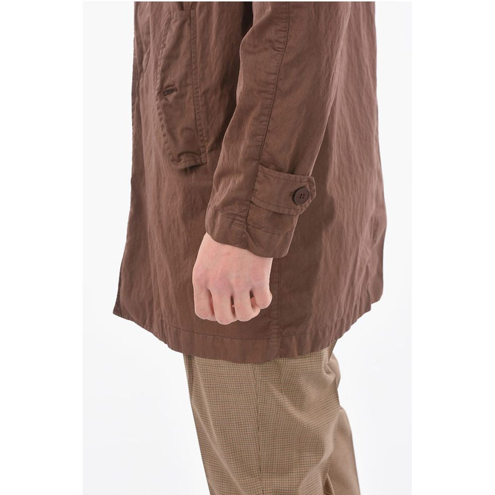 Corneliani CC COLLECTION O.WEAR hidden closure balmacaan coat