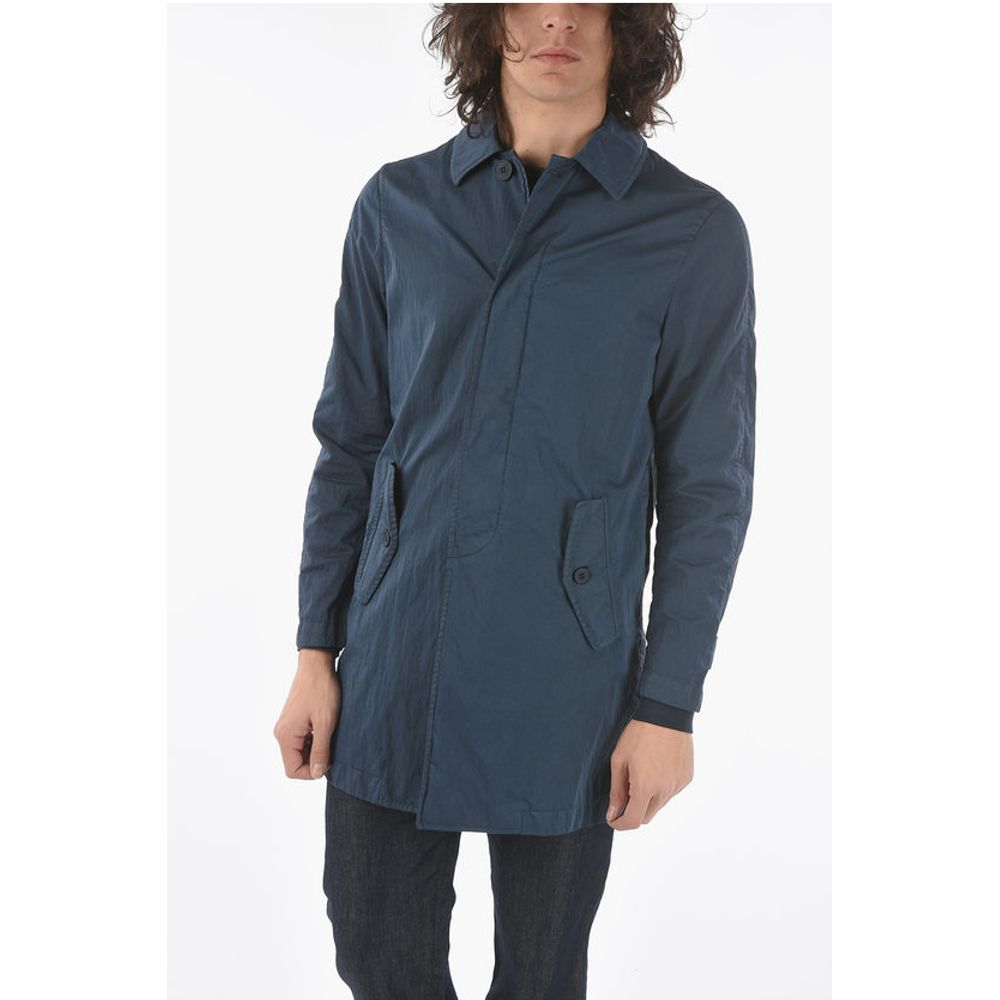 Corneliani CC COLLECTION O.WEAR hidden closure balmacaan coat