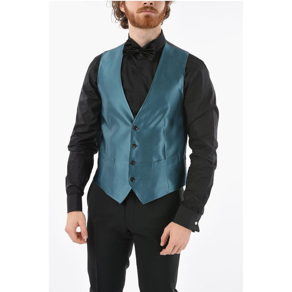 Corneliani CC COLLECTION Two-Tone Silk CERIM.REFINED Waistcoat