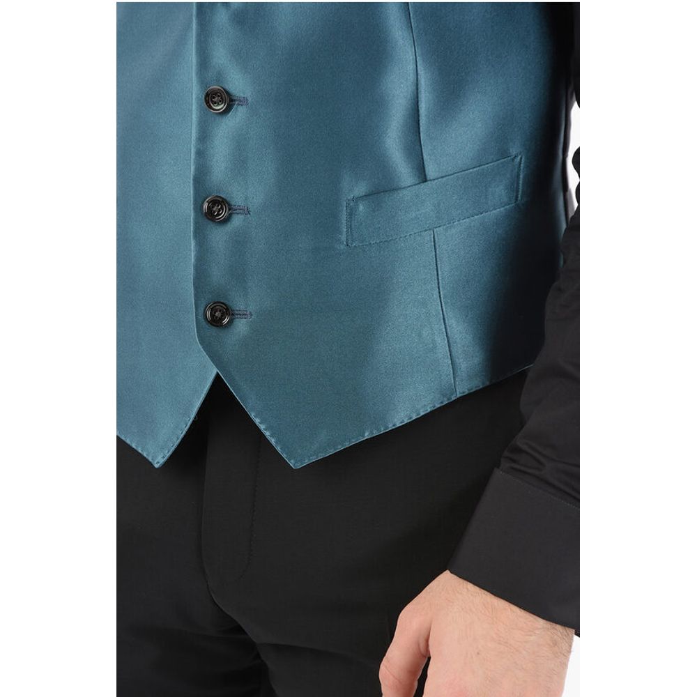 Corneliani CC COLLECTION Two-Tone Silk CERIM.REFINED Waistcoat