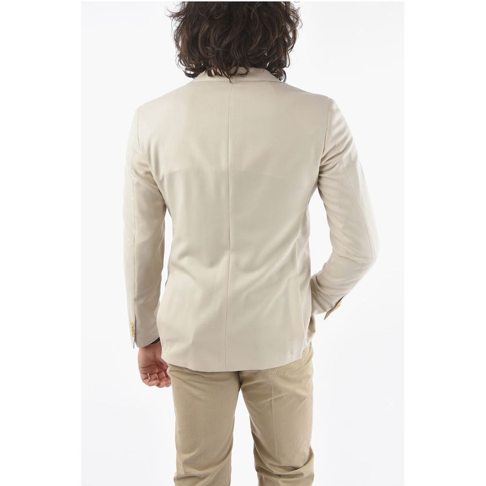 Corneliani CC COLLECTION Half-Lined Blazer with Sewn Pockets and Notch
