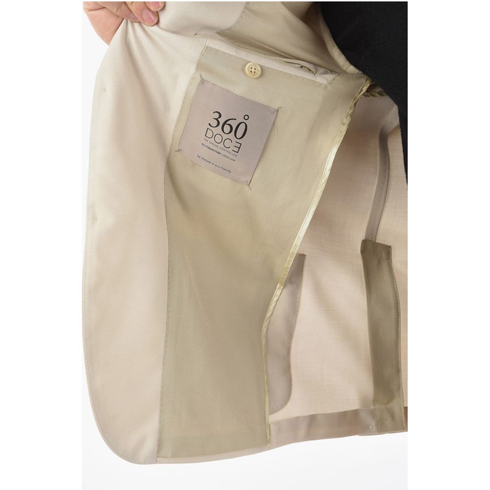 Corneliani CC COLLECTION Half-Lined Blazer with Sewn Pockets and Notch
