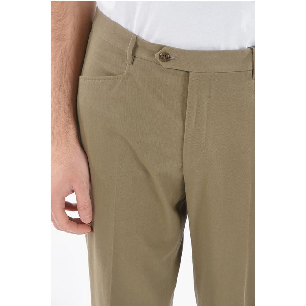 Corneliani Cotton Elegant Trousers with Patch Pockt