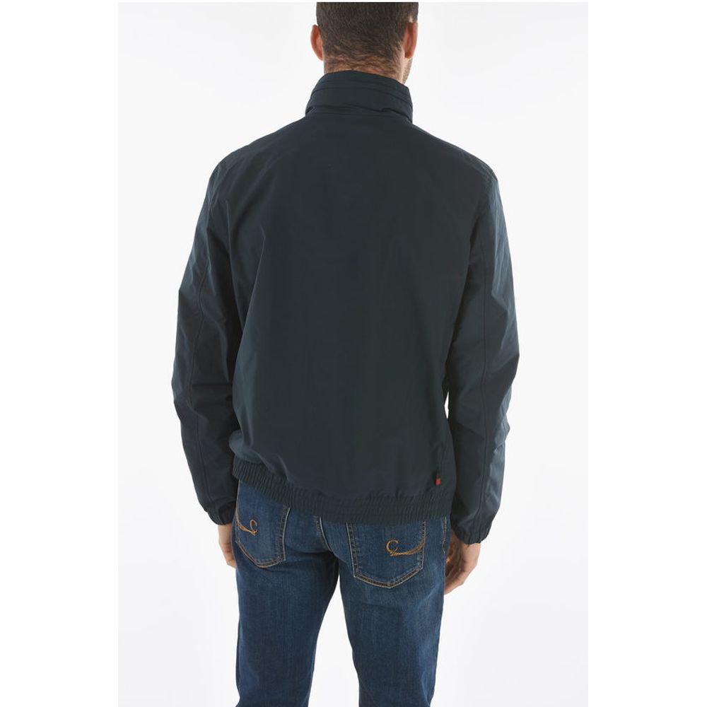 Woolrich Removable Hooded Solid Color MALLARD Windbreaker With Maxi P