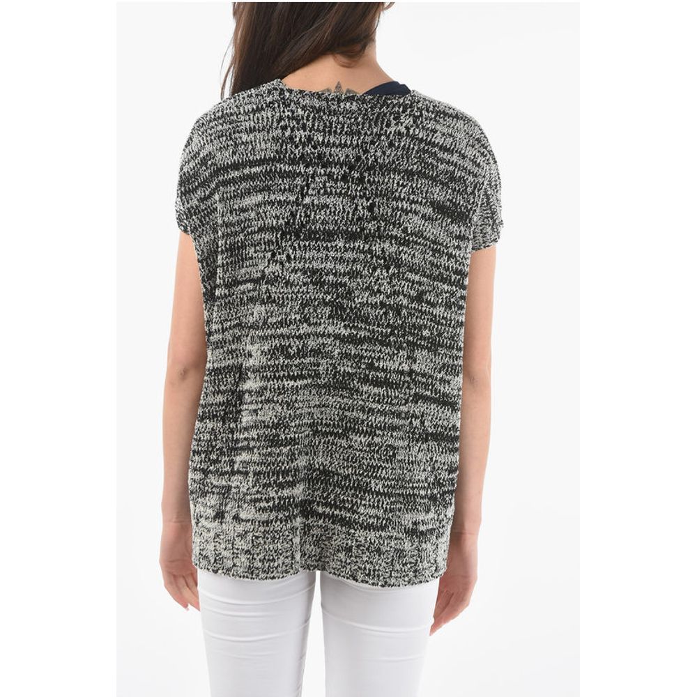 Woolrich Two-Tone Crew-Neck Maxi Sweater