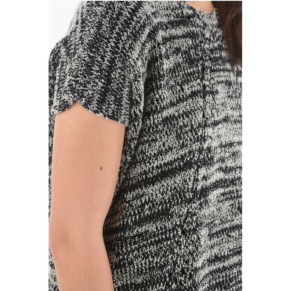 Woolrich Two-Tone Crew-Neck Maxi Sweater