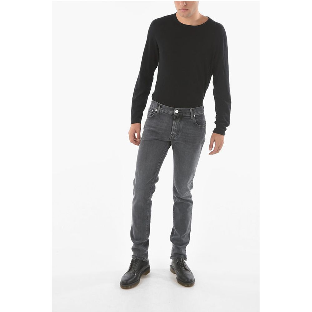 Corneliani ID 5 Pocket Stretch Cotton Denim