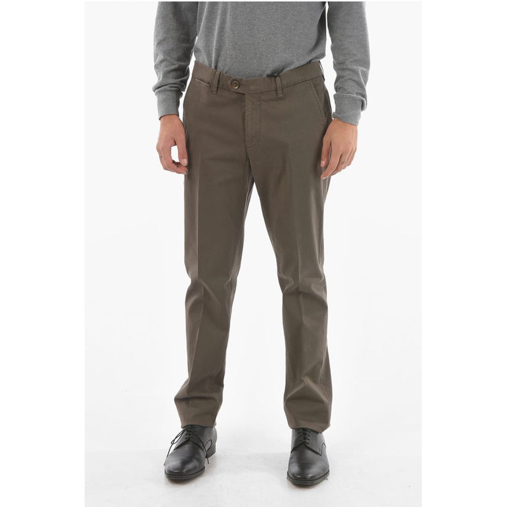 Corneliani ID Cotton Stretch Mid-rise MALGA Chino Pants
