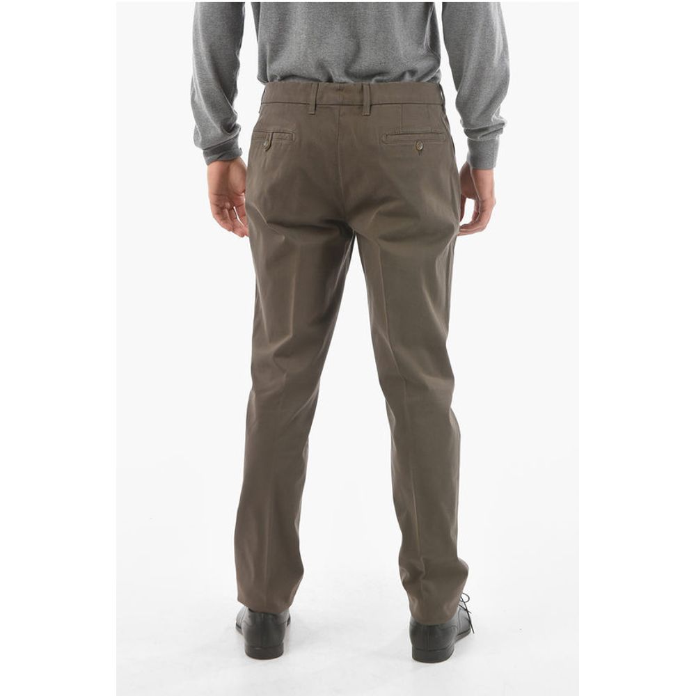 Corneliani ID Cotton Stretch Mid-rise MALGA Chino Pants