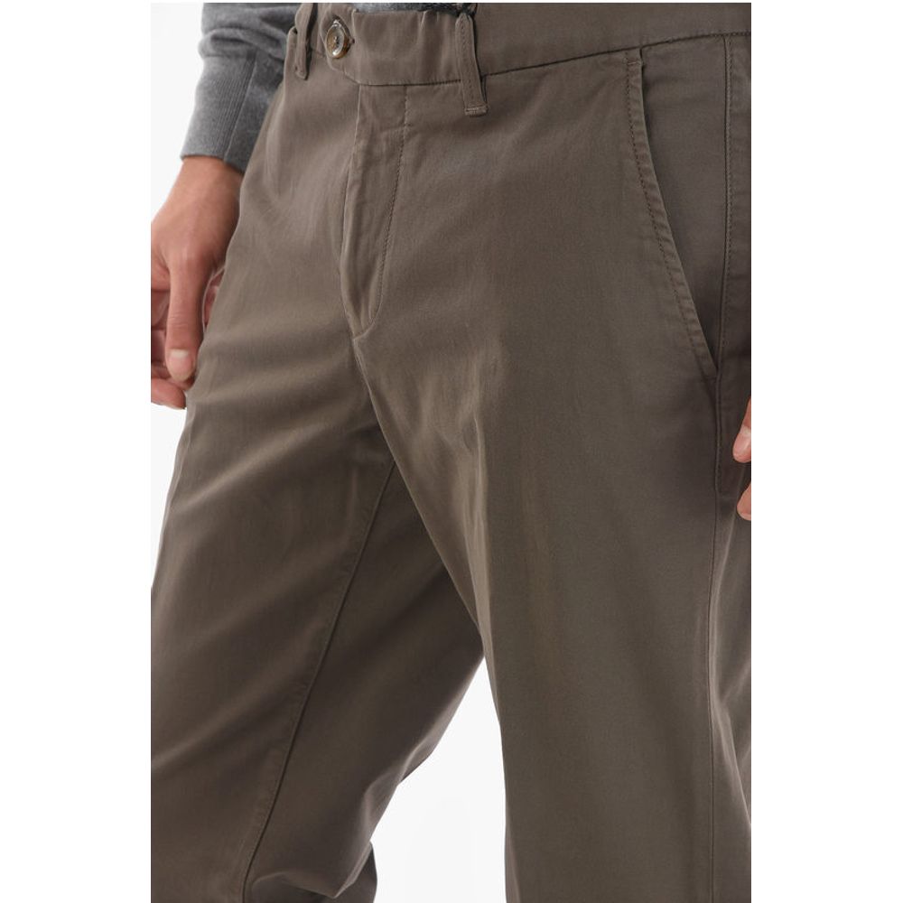 Corneliani ID Cotton Stretch Mid-rise MALGA Chino Pants