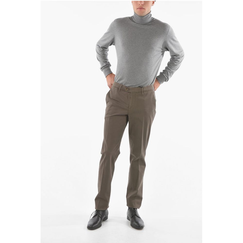 Corneliani ID Cotton Stretch Mid-rise MALGA Chino Pants