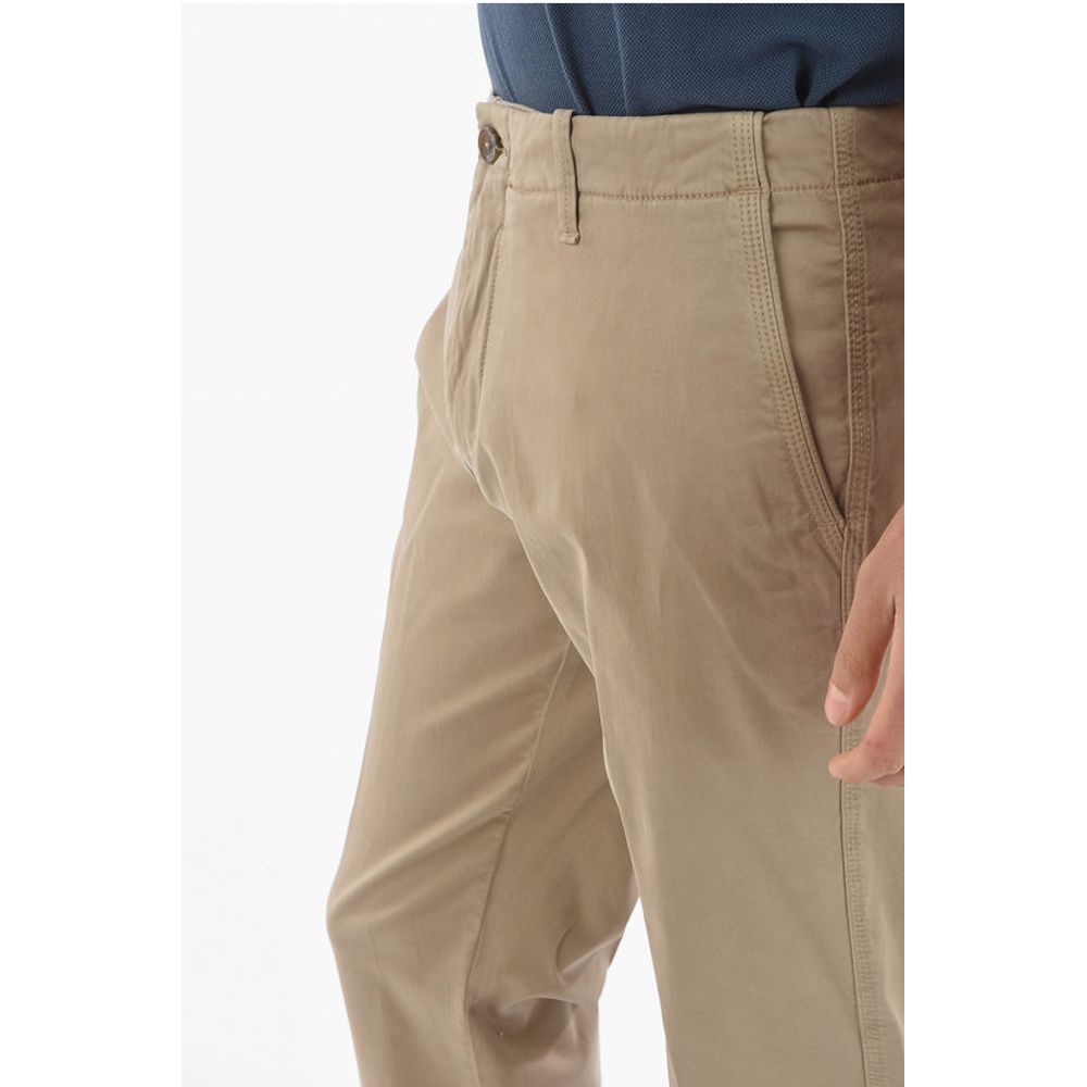 Corneliani ID Solid Color Stretch Cotton Chino Pants