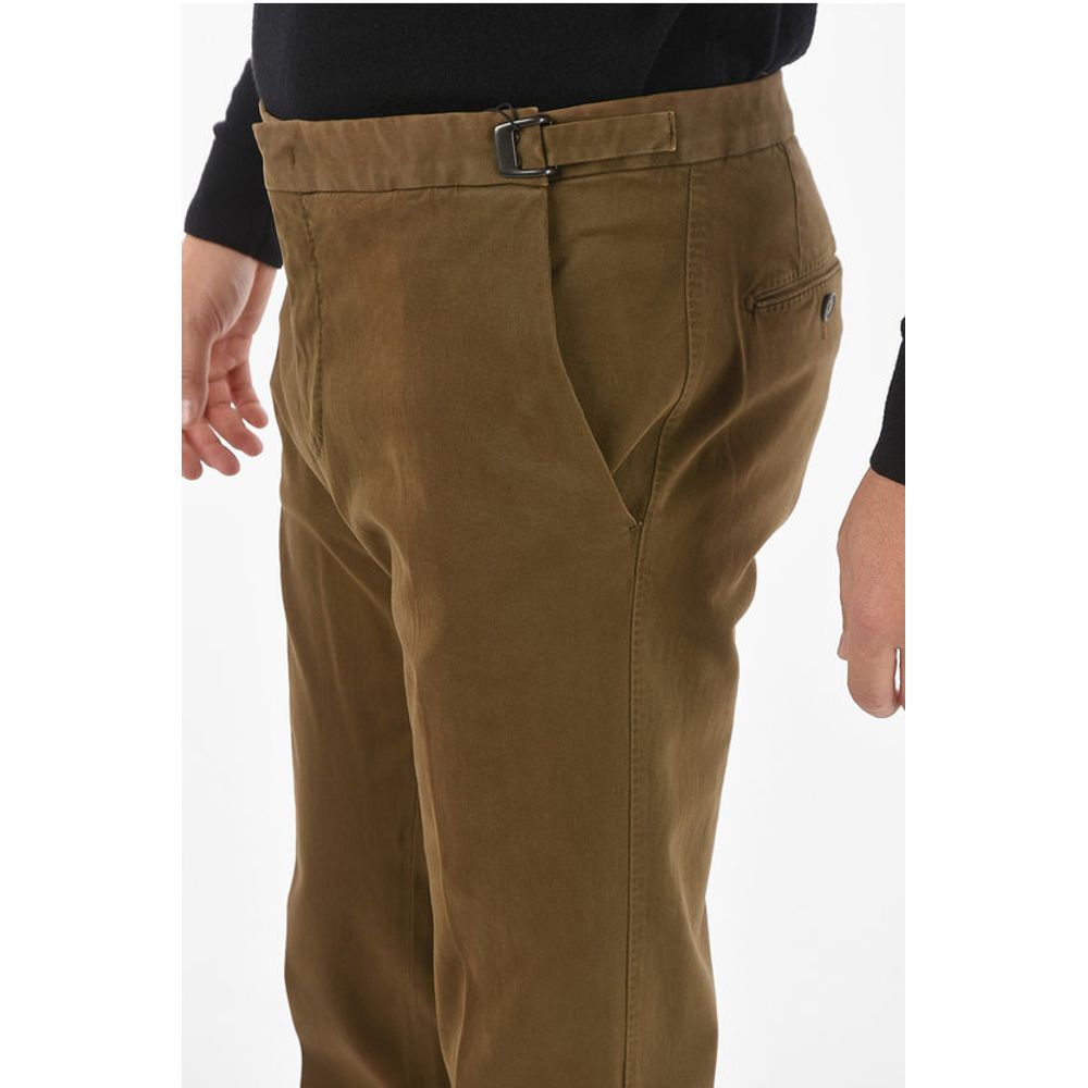 Corneliani ID Belt Loops Stretch Cotton Chino Pants